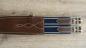 Preview: Leather girth anatomically shaped, brown, 125 cm