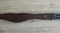 Preview: Leather girth anatomically shaped, brown, 125 cm