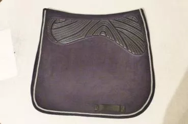 Acavallo Dressurschabracke mit doppelseitigem Gel Pad mit Kordel dunkelbraun