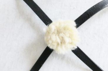 Mexikanische Reithalfter aus Leder, schwarz