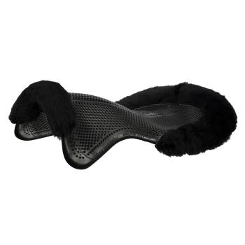 Acavallo Gelpad mit Rand aus Lammfellimitat (Eco-Wolle)