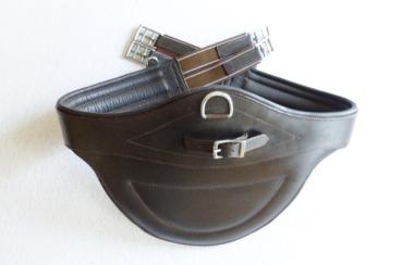 Stollenschutzgurt "ATH Crown" aus Leder, 95 cm, dunkelbraun