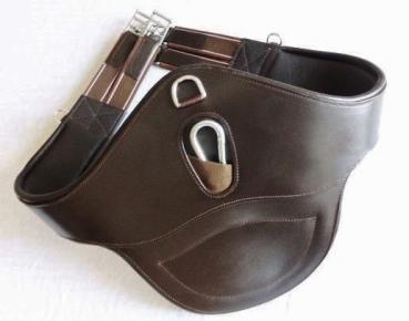 Leather Belly Girth "ATH Coronado II " with Snap Hook and D-Ring