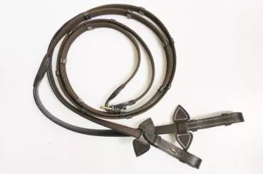 Bridle "Soft & Classy II" with Mexican Noseband, English Leather, incl. Web Reins
