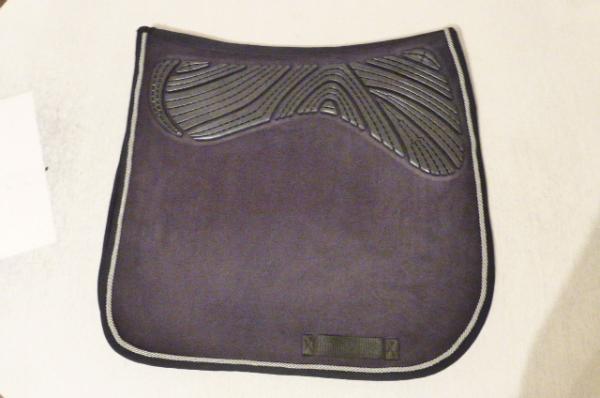 Acavallo Dressage Square with Twin-Sided Gel Pad, black with Rope