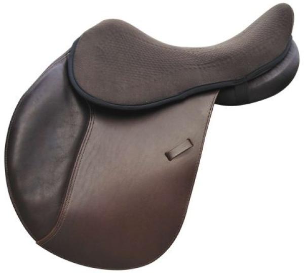 Acavallo Gel Seat Saver “ORTHO-PUBIS” with DriLex (Textile) Upper Side, brown