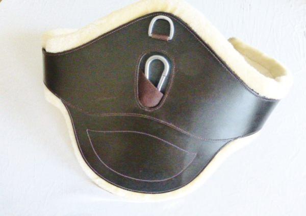 Stollenschutzgurt "ATH Coronado II Special" mit Lammfellimitat vorderseite