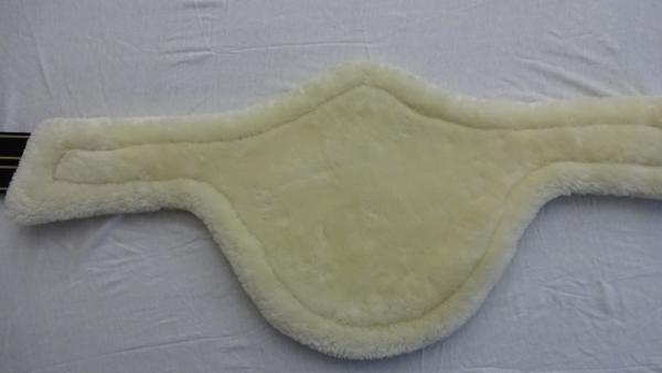 Stollenschutzgurt "ATH Coronado Special" mit Lammfellimitat, schwarz und dunkelbraun, 140 cm