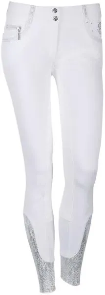 HKM Kate Reithose Für Erwachsene - Weiß Mit Silikonbesatz Größe 140 EU