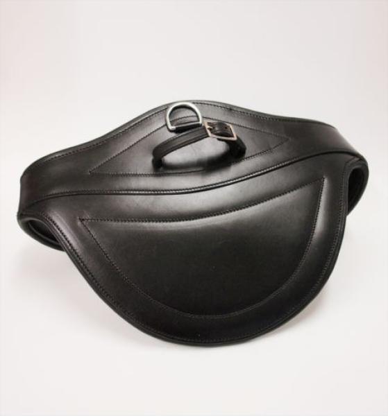 Stollenschutzgurt "ATH Crown" aus Leder, schwarz, 95 cm